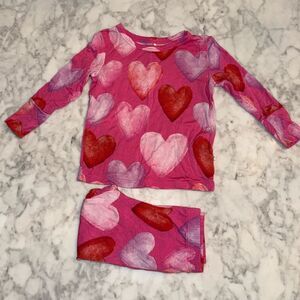 POSH PEANUT POSH VALENTINE CLASSIC PJ SET 12/18M